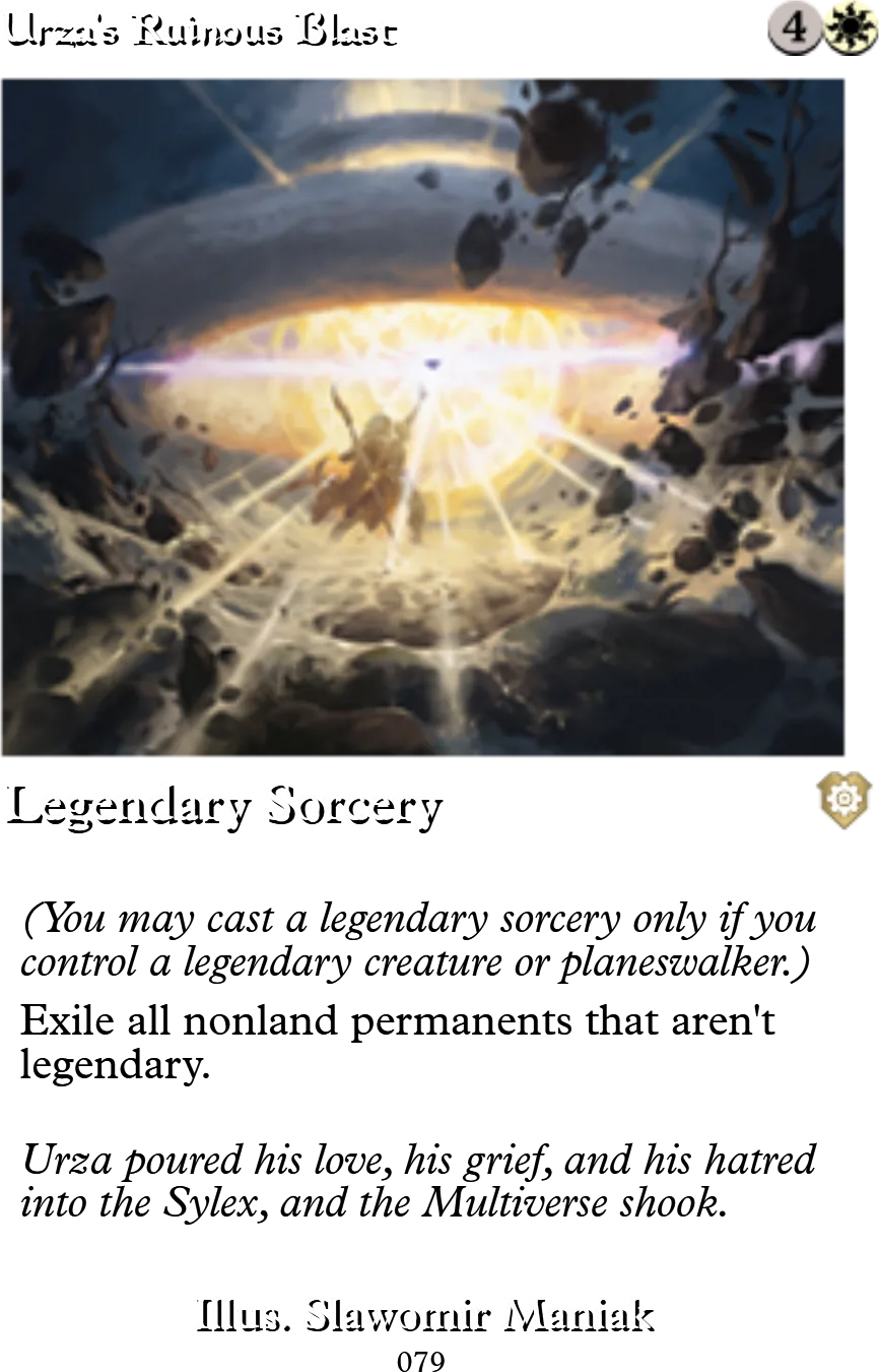 Urza's Ruinous Blast