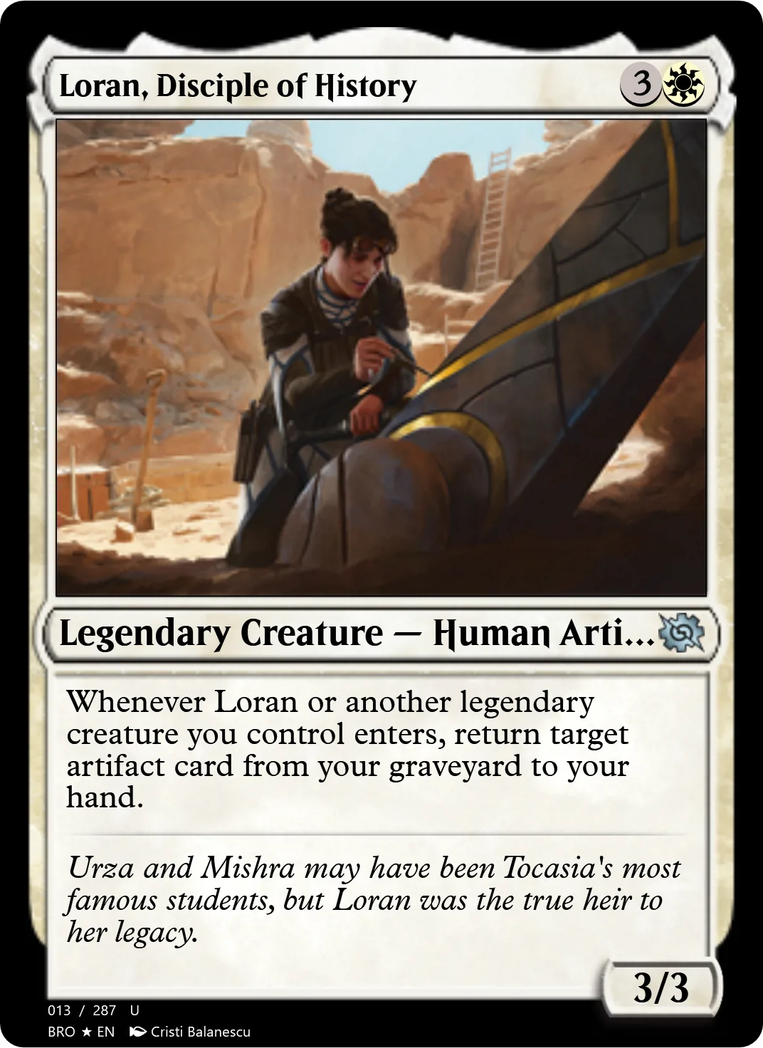 Loran, Disciple of History