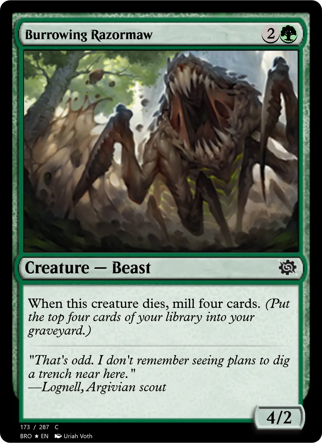 Burrowing Razormaw