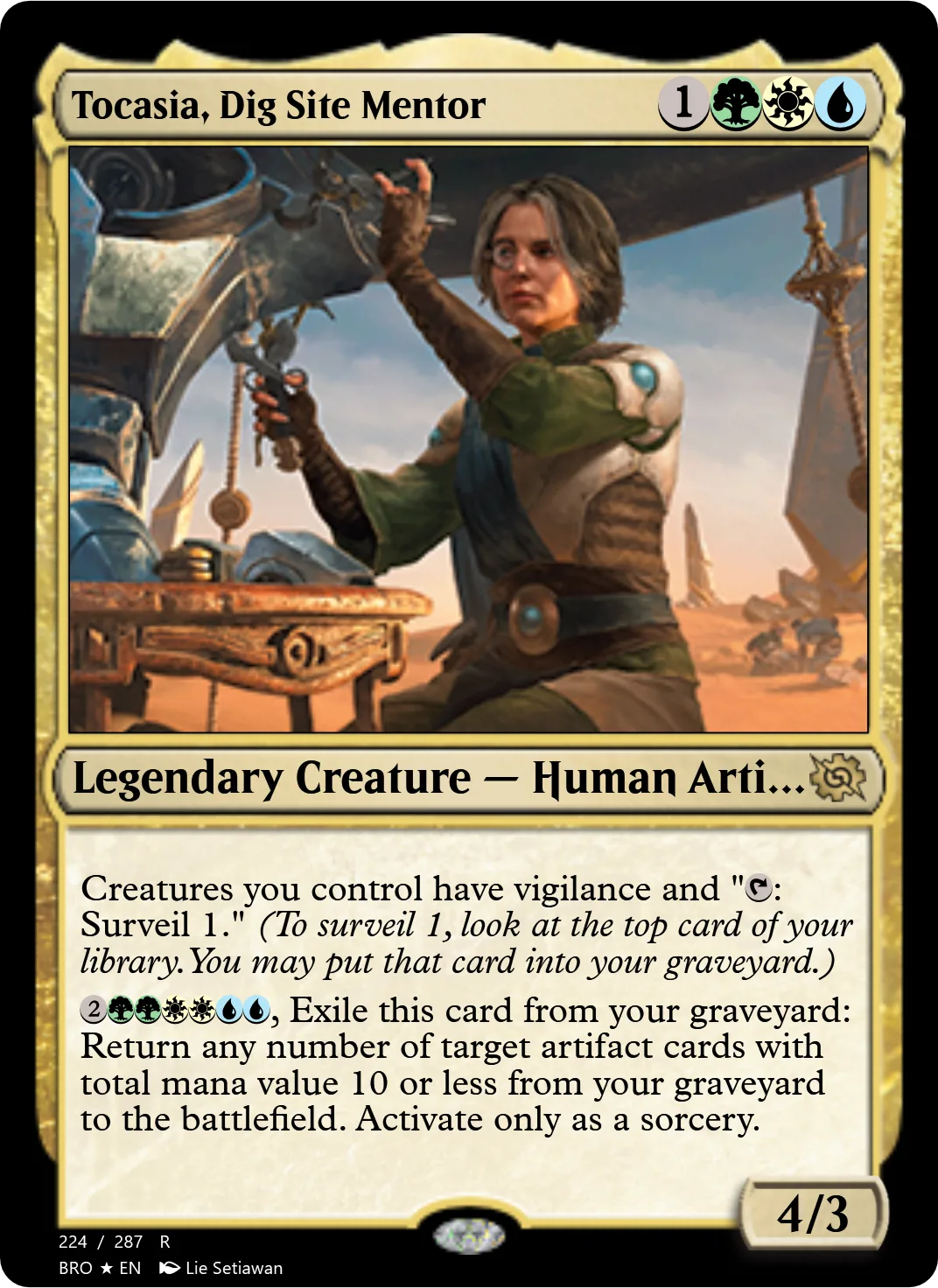 Tocasia, Dig Site Mentor