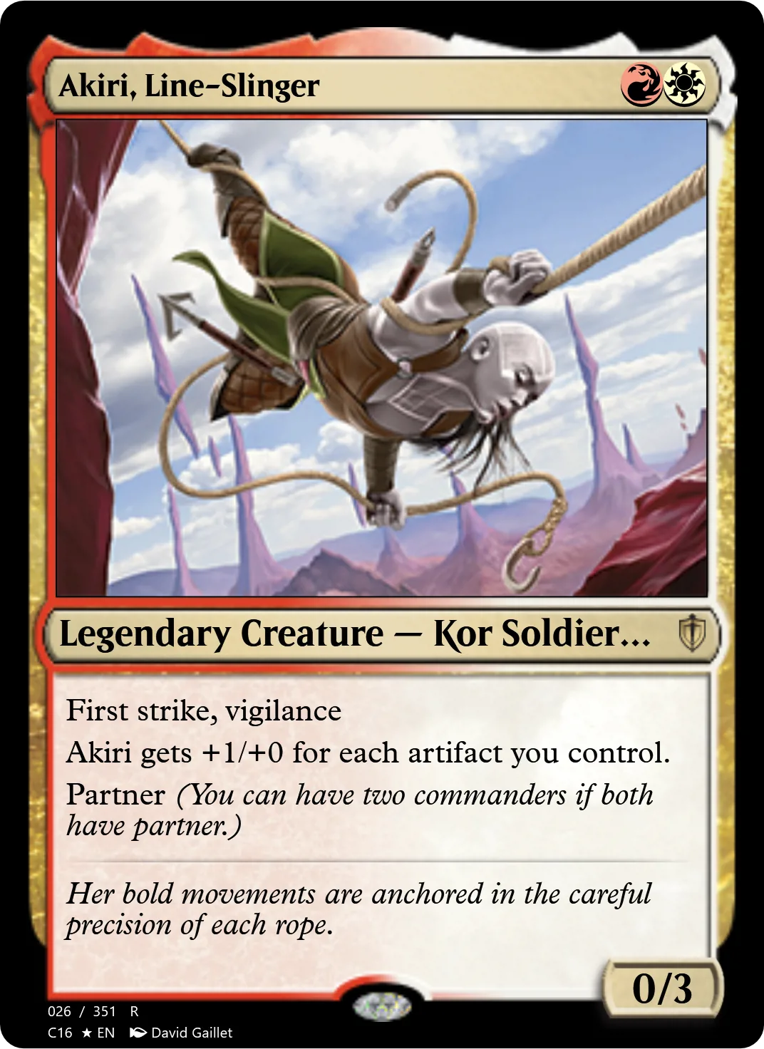 Akiri, Line-Slinger