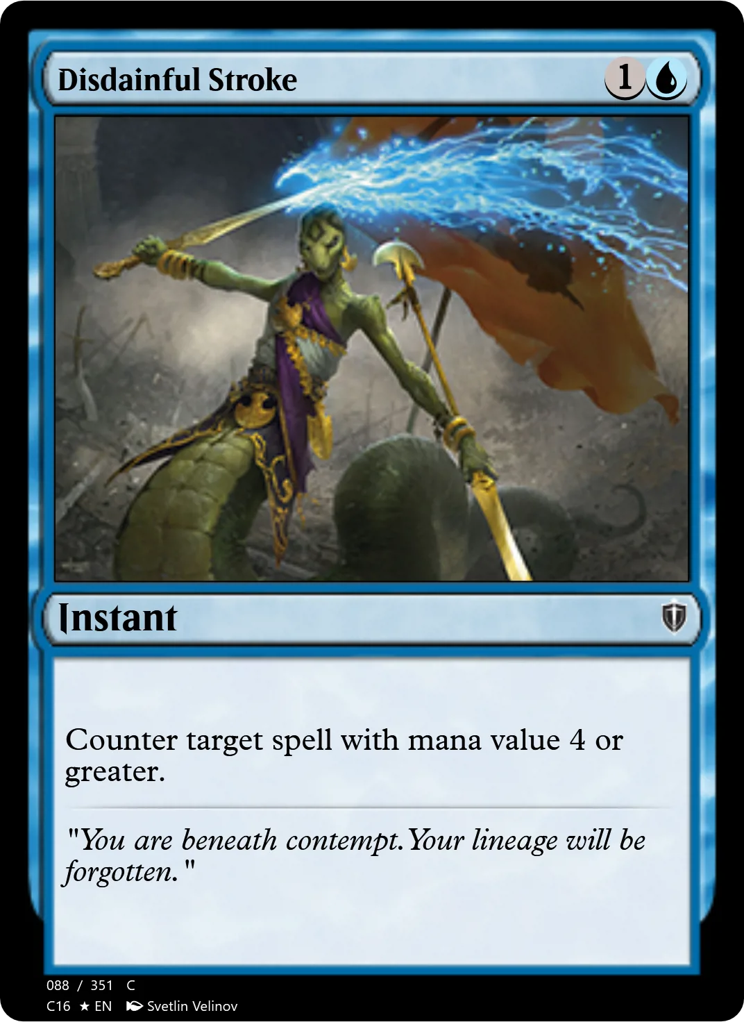 Disdainful Stroke