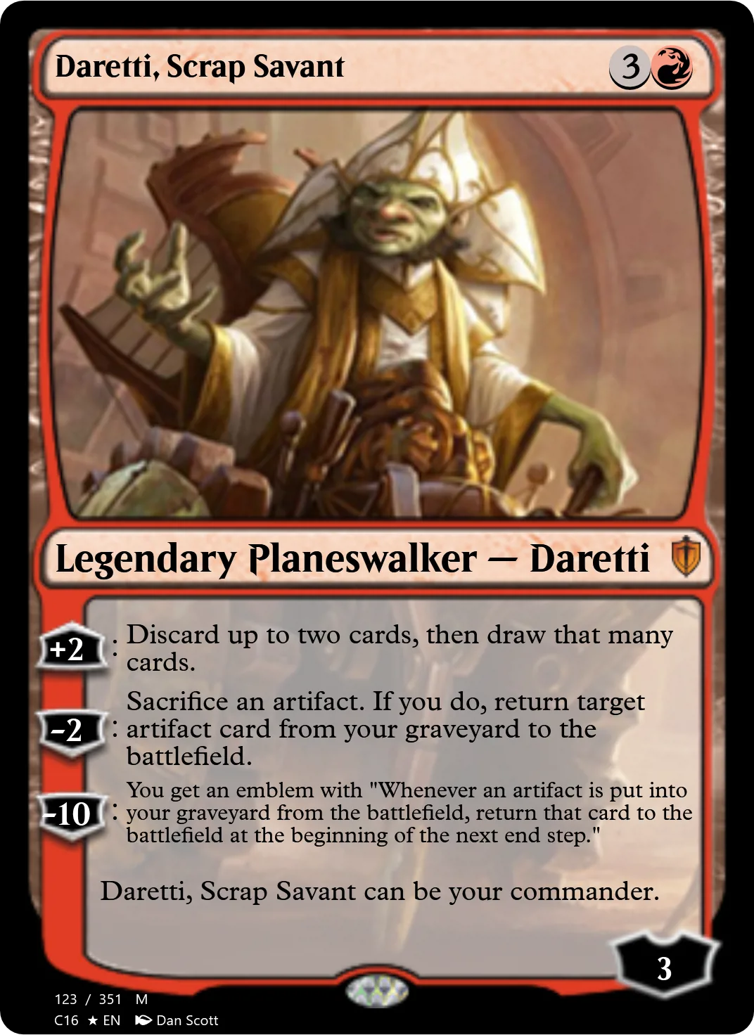 Daretti, Scrap Savant