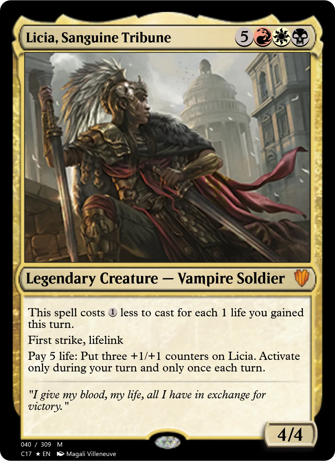 Licia, Sanguine Tribune