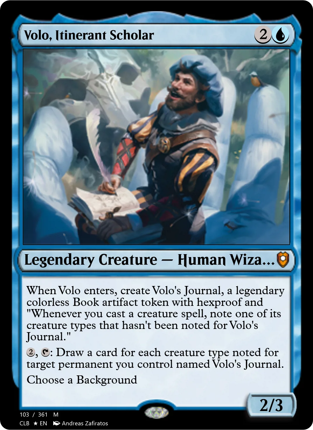 Volo, Itinerant Scholar