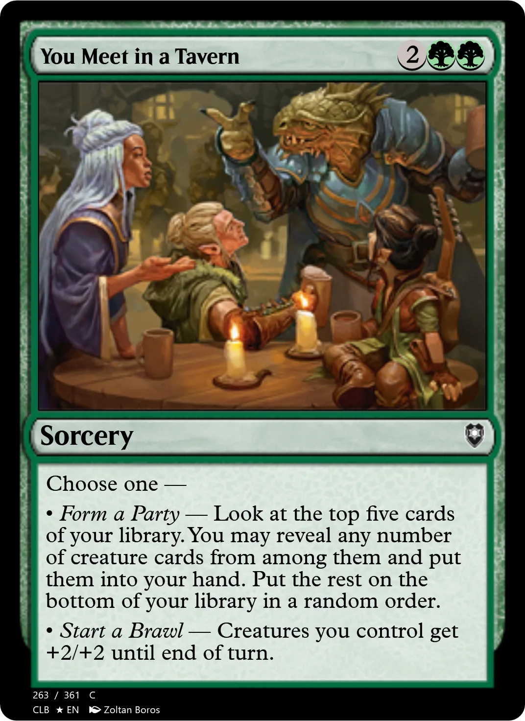 You Meet in a Tavern