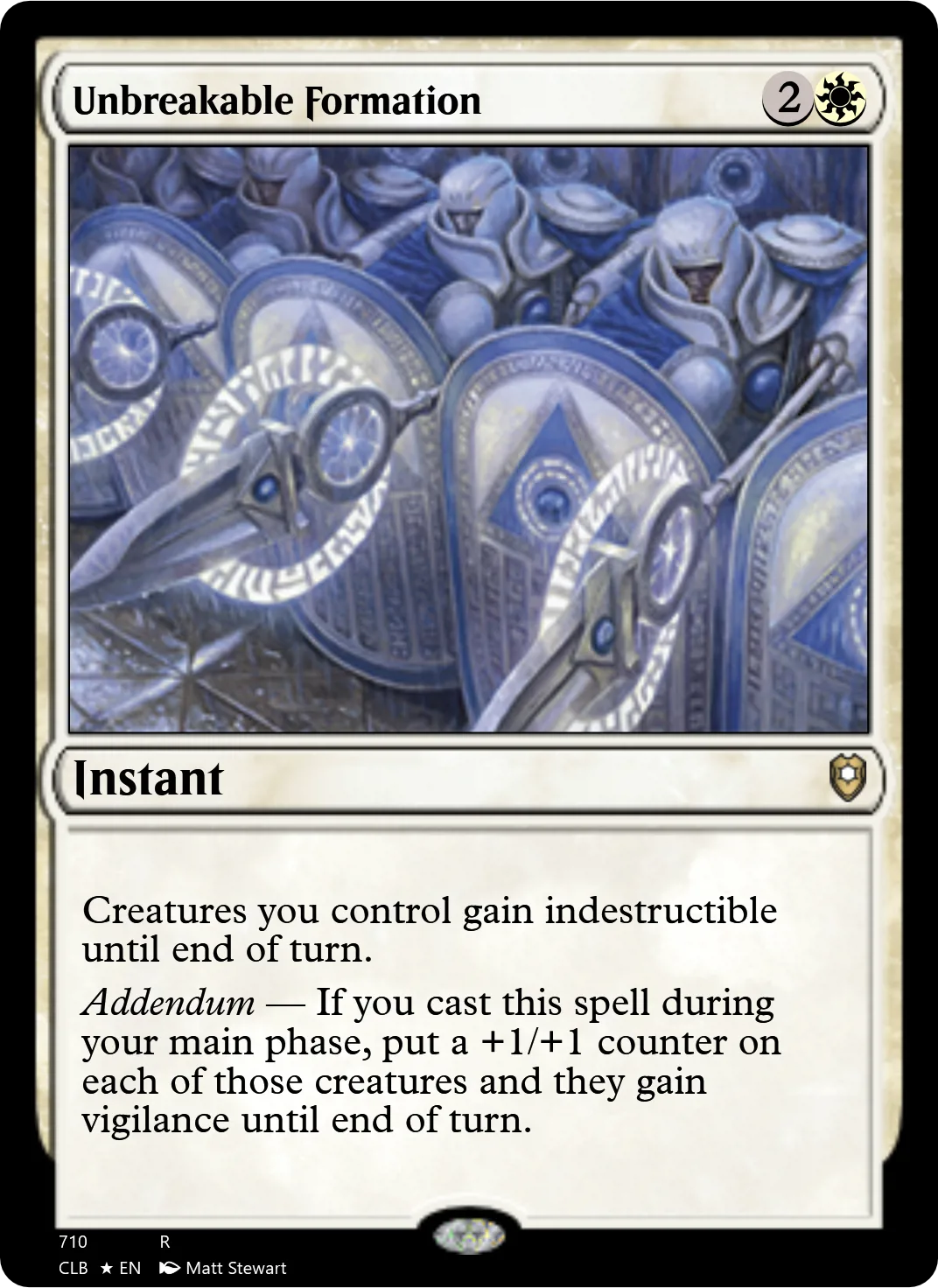 Unbreakable Formation