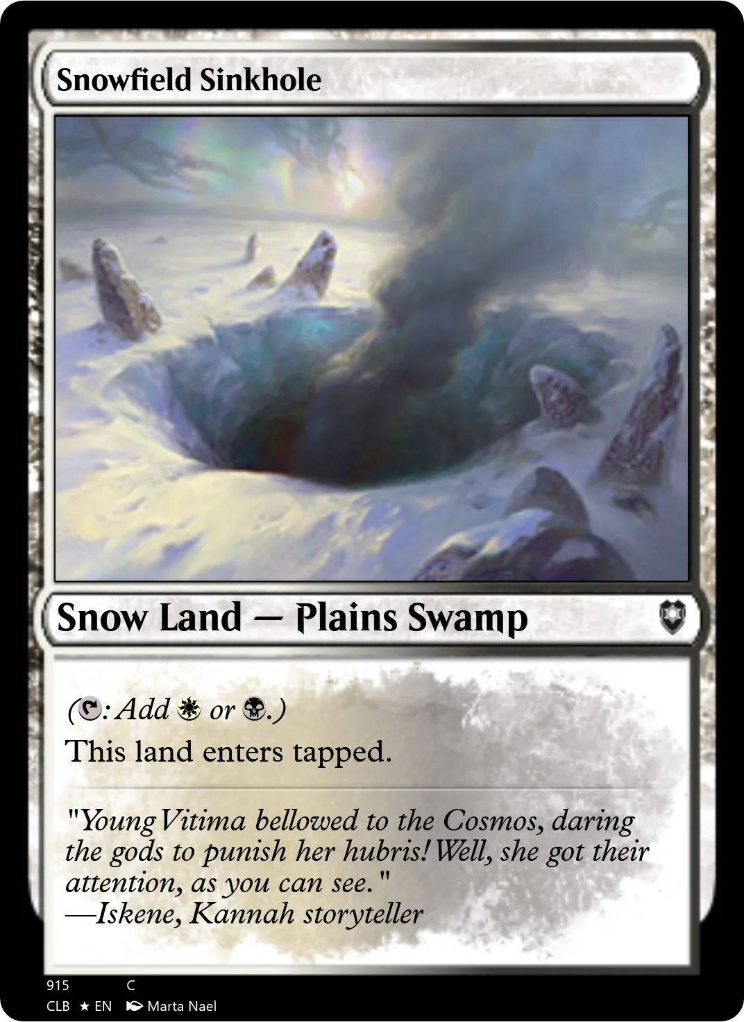 Snowfield Sinkhole