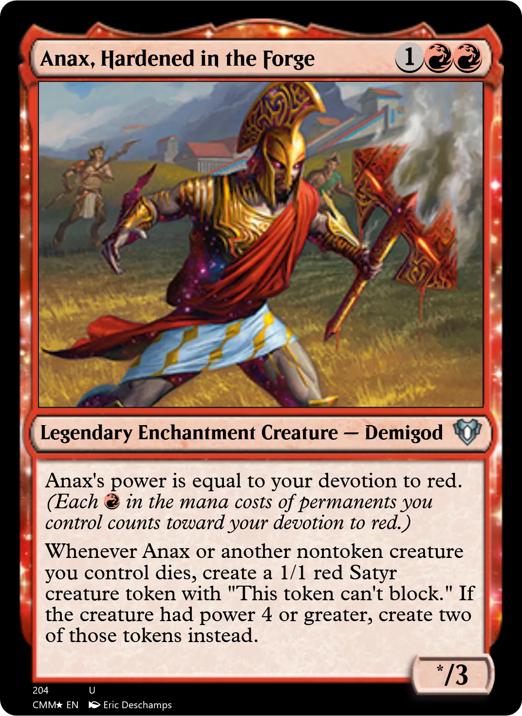 Anax, Hardened in the Forge