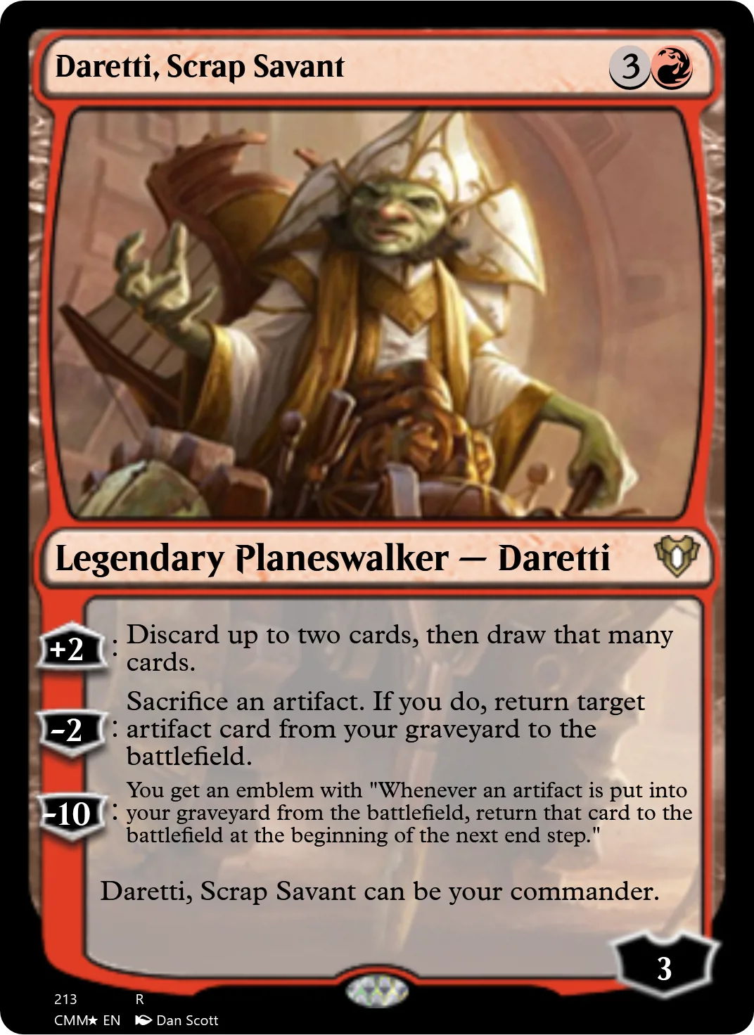 Daretti, Scrap Savant