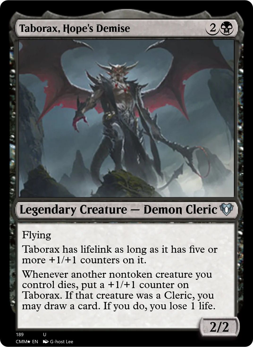 Taborax, Hope's Demise