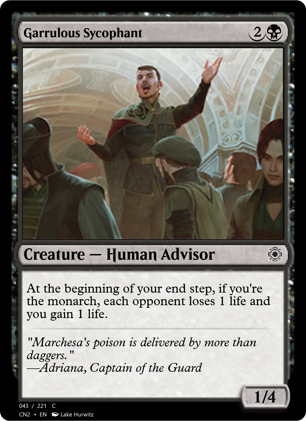 Garrulous Sycophant