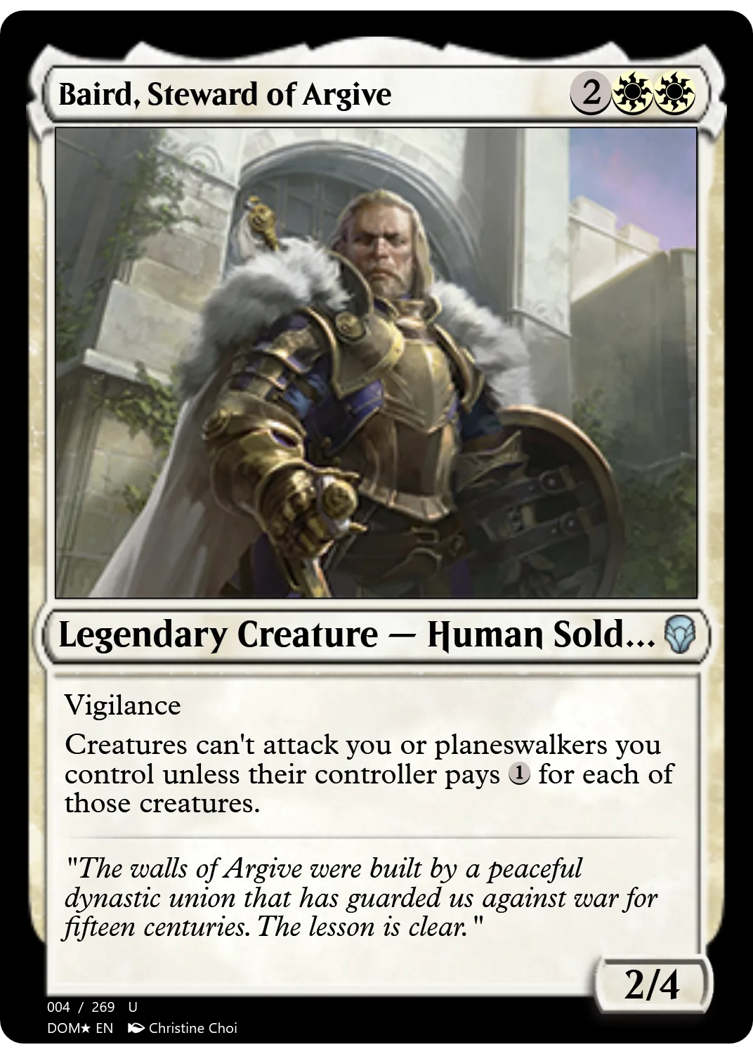 Baird, Steward of Argive