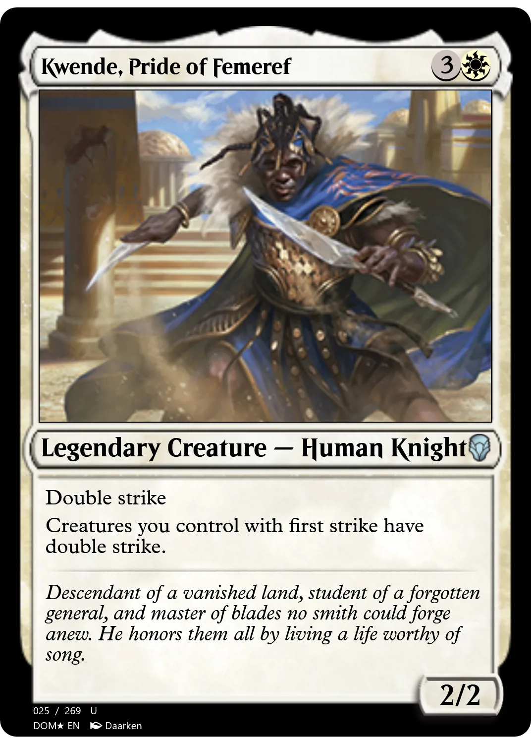 Kwende, Pride of Femeref