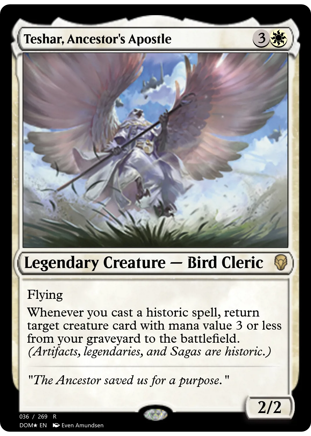 Teshar, Ancestor's Apostle