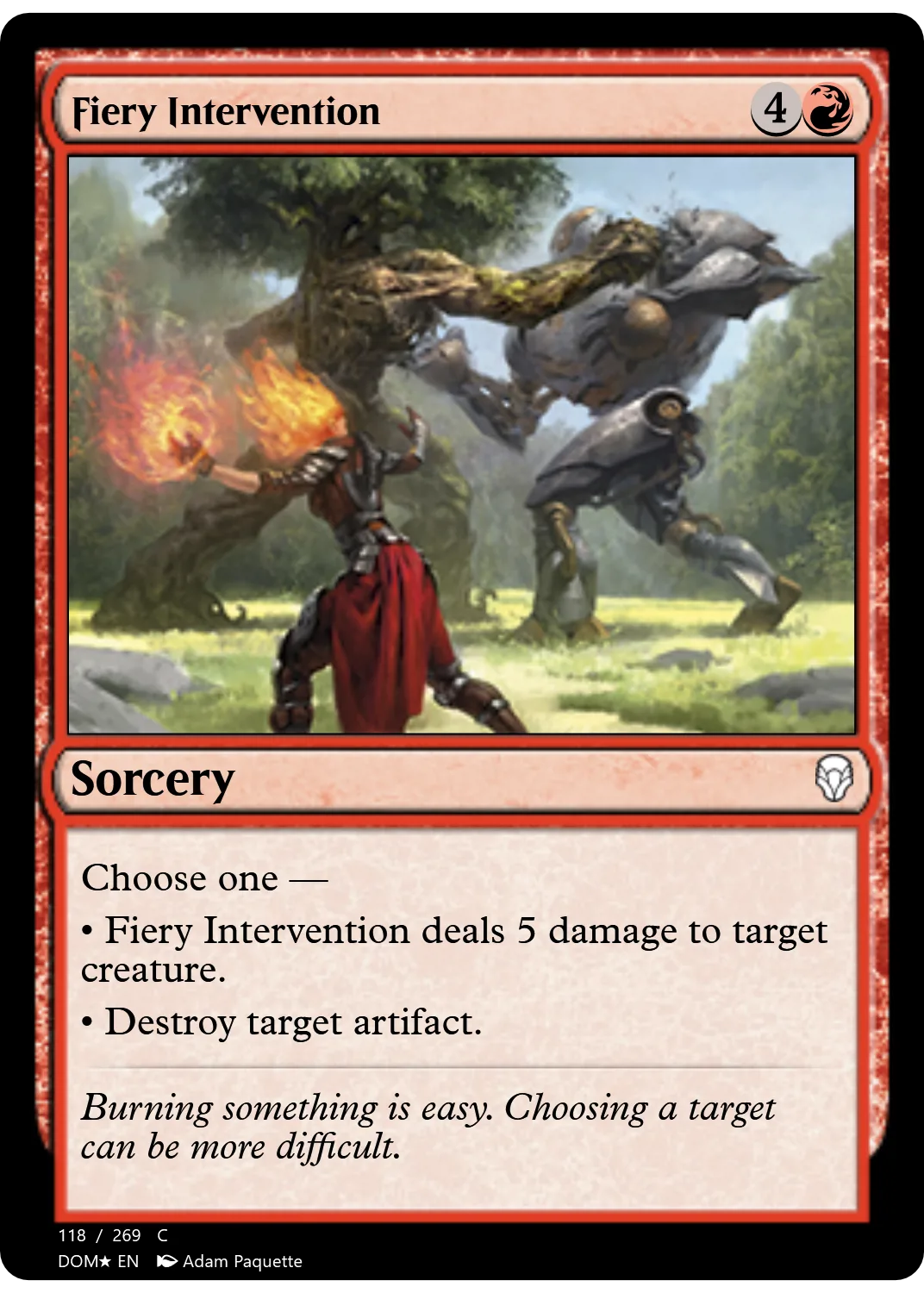 Fiery Intervention