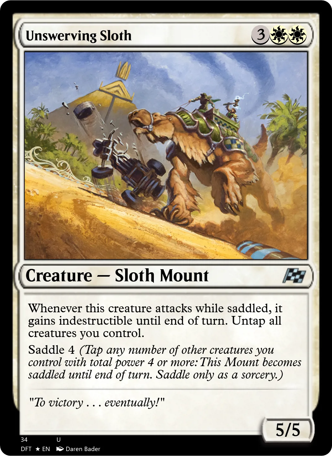 Unswerving Sloth