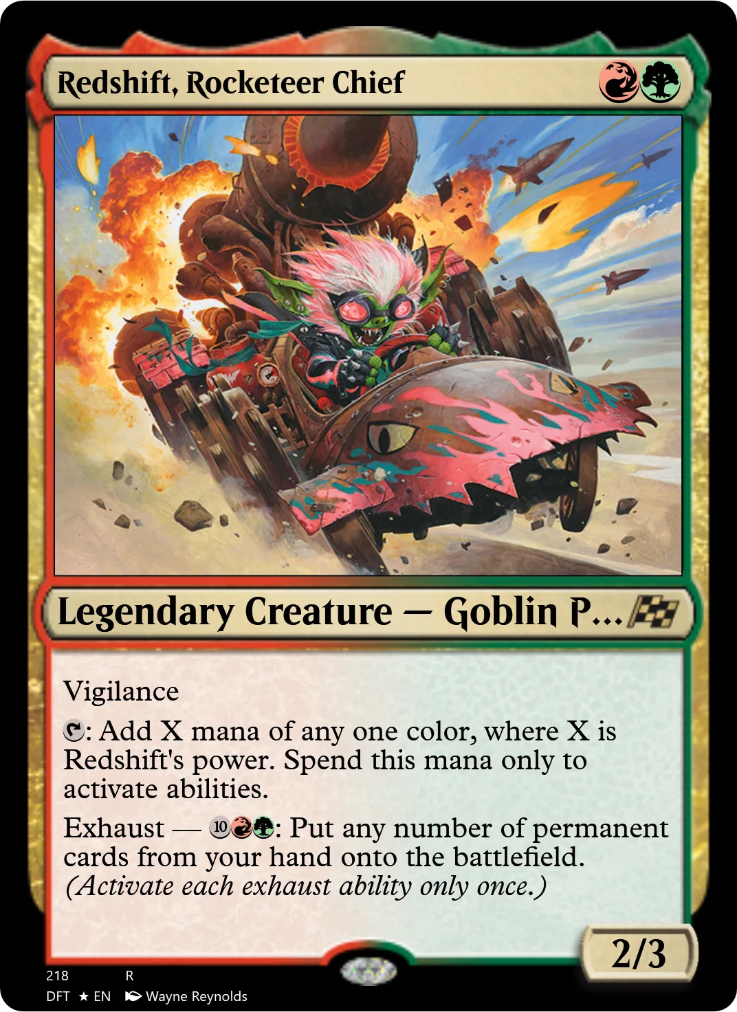 Redshift, Rocketeer Chief