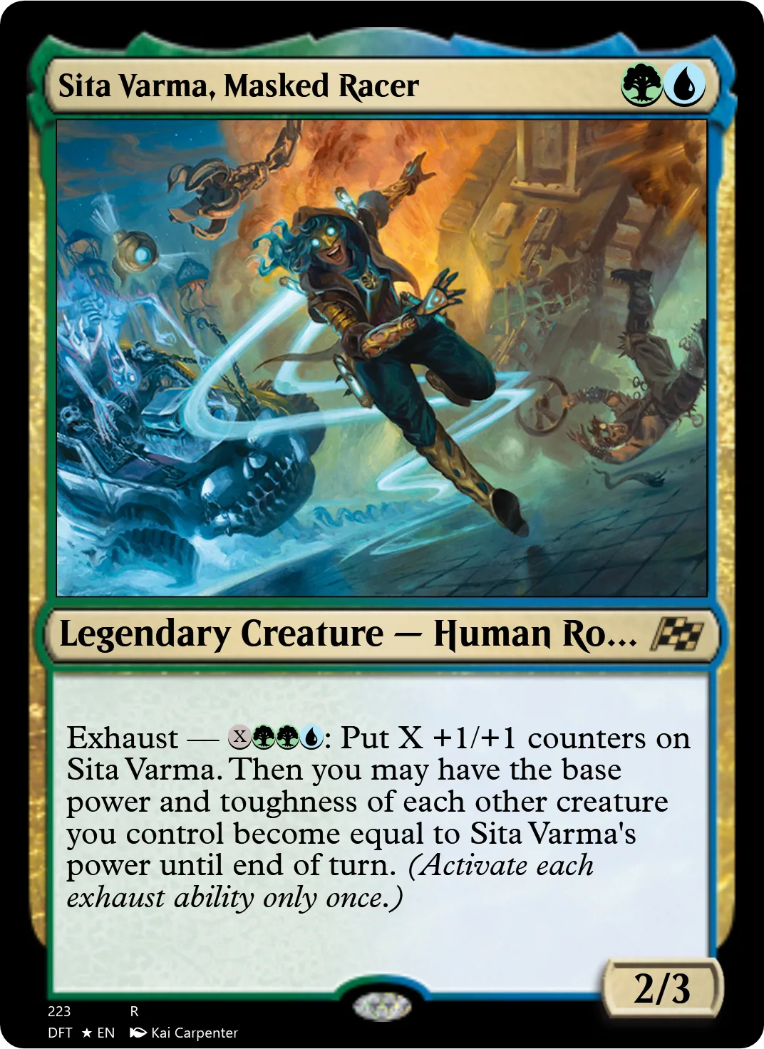 Sita Varma, Masked Racer