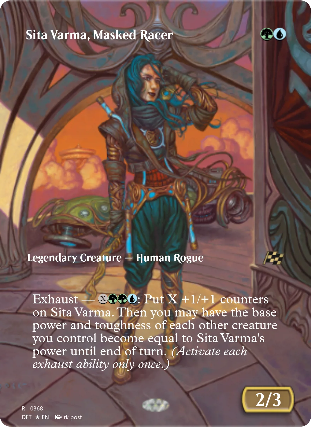 Sita Varma, Masked Racer