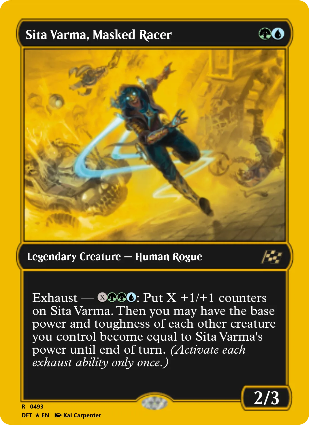 Sita Varma, Masked Racer