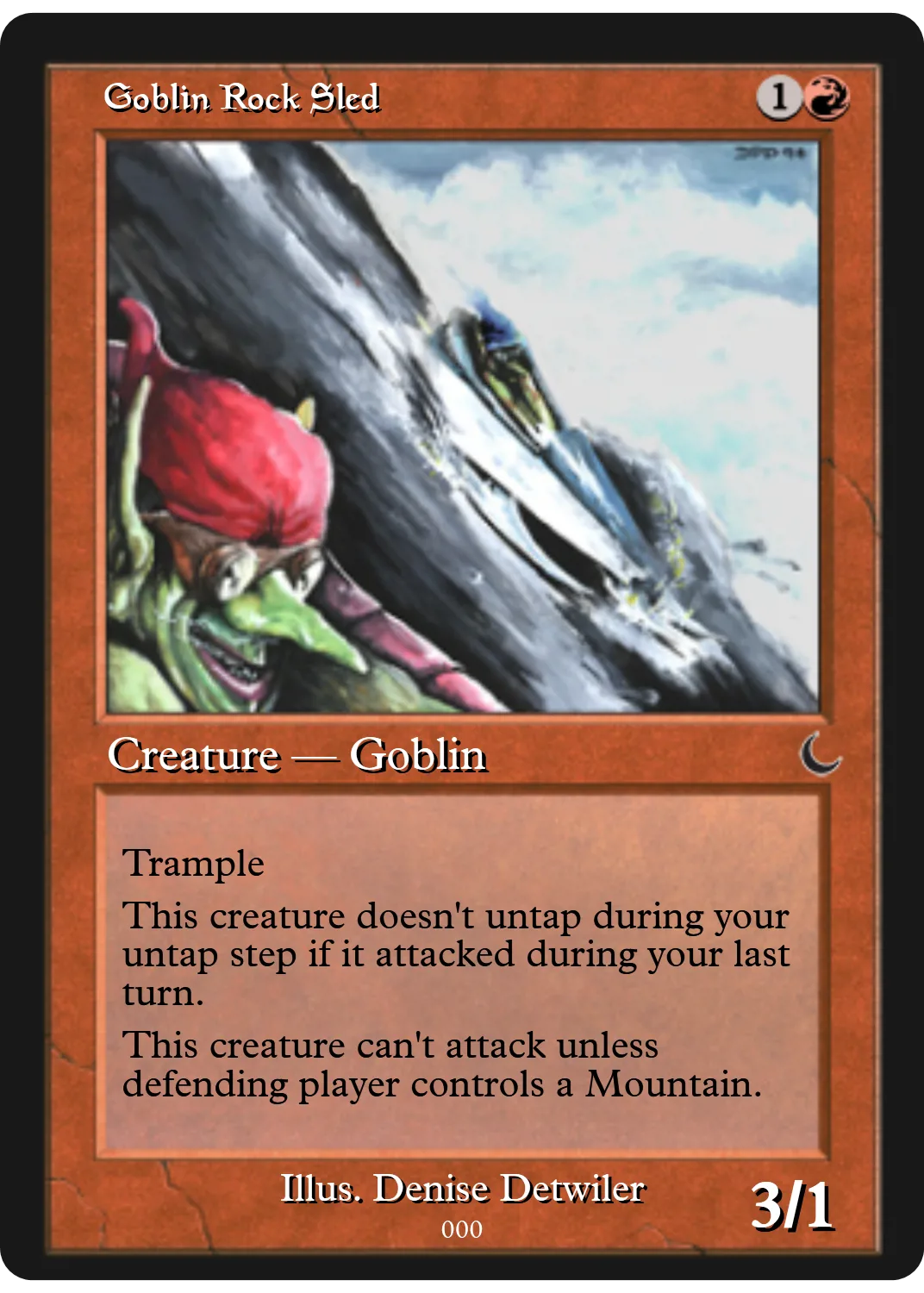 Goblin Rock Sled