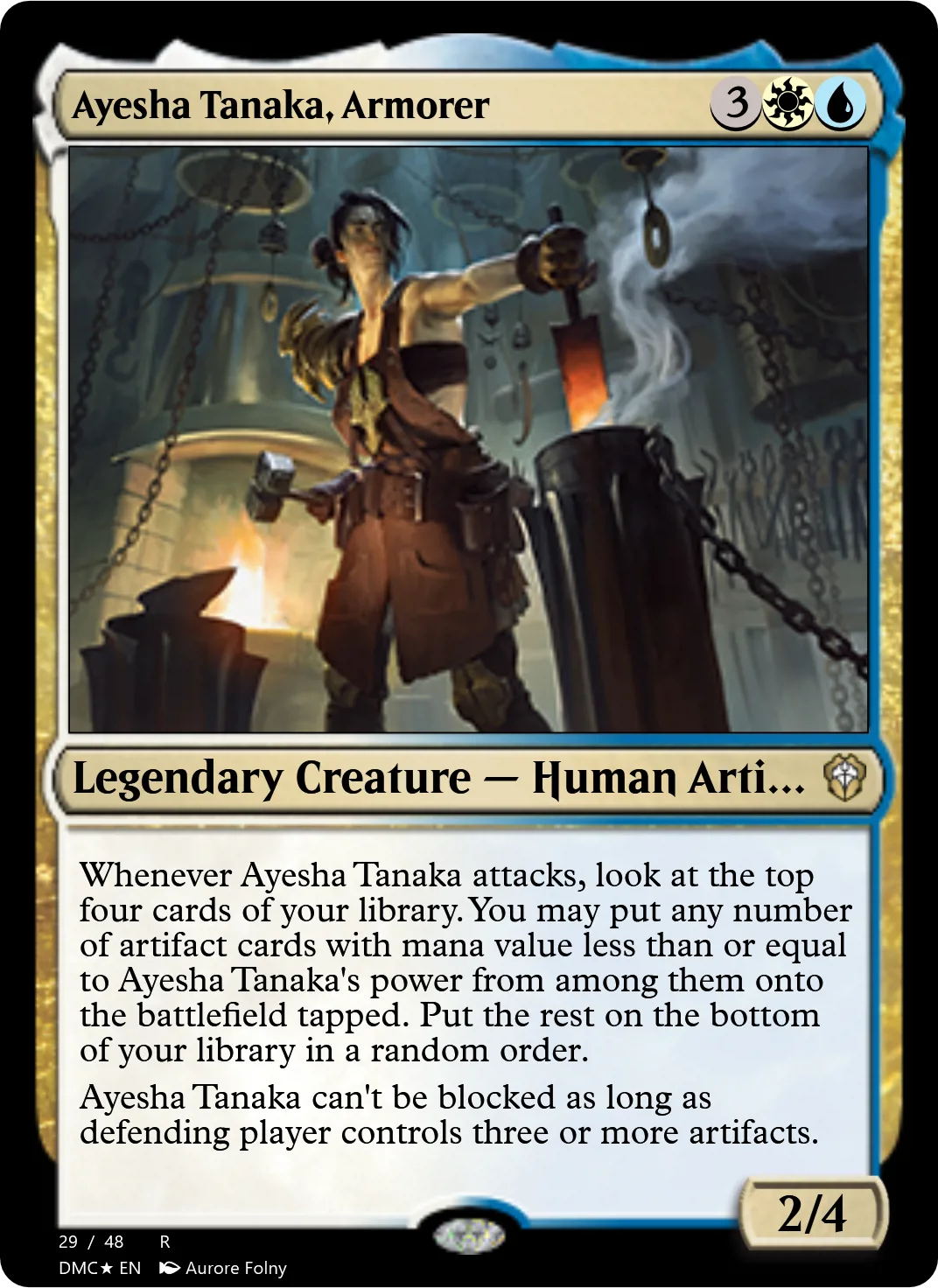 Ayesha Tanaka, Armorer
