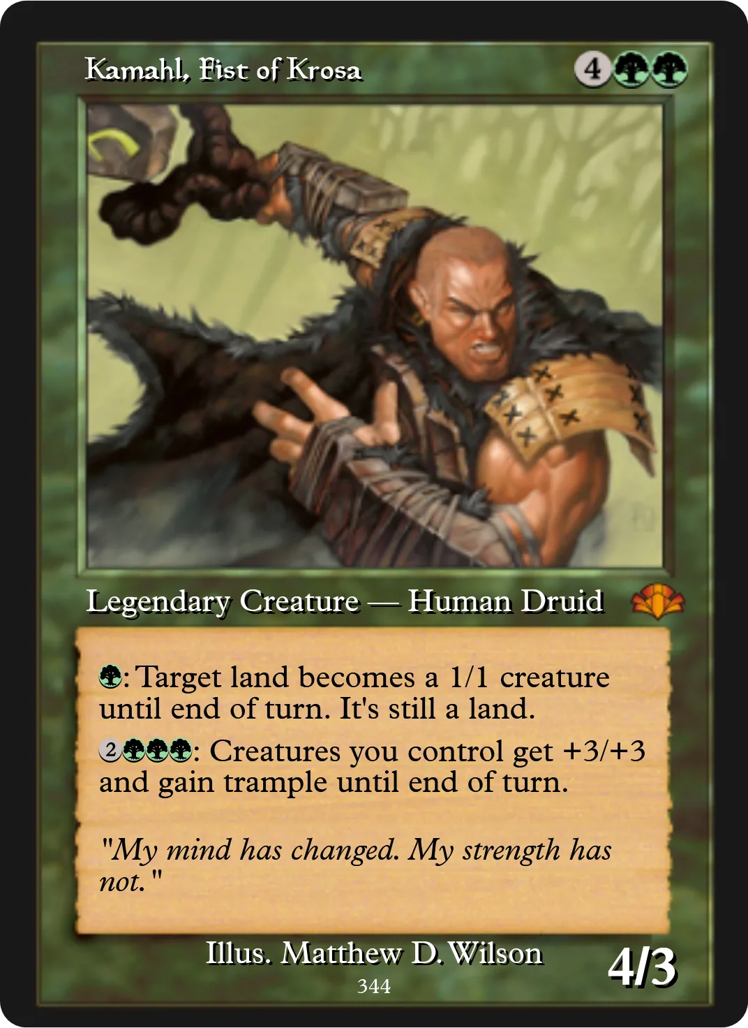 Kamahl, Fist of Krosa