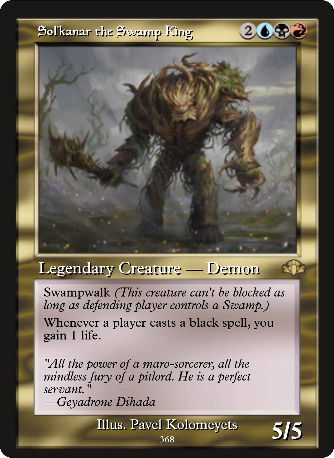 Sol'kanar the Swamp King