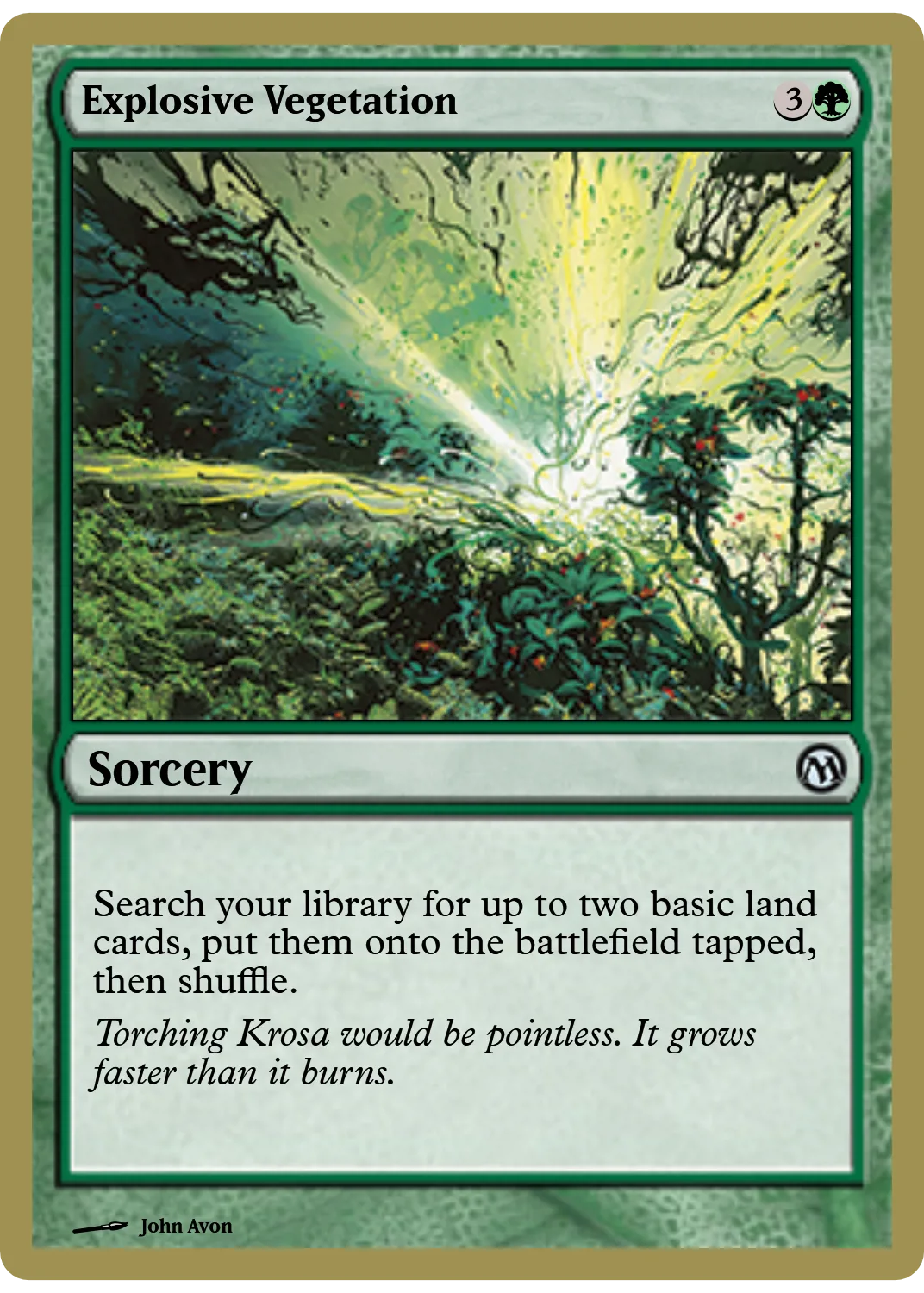 Explosive Vegetation