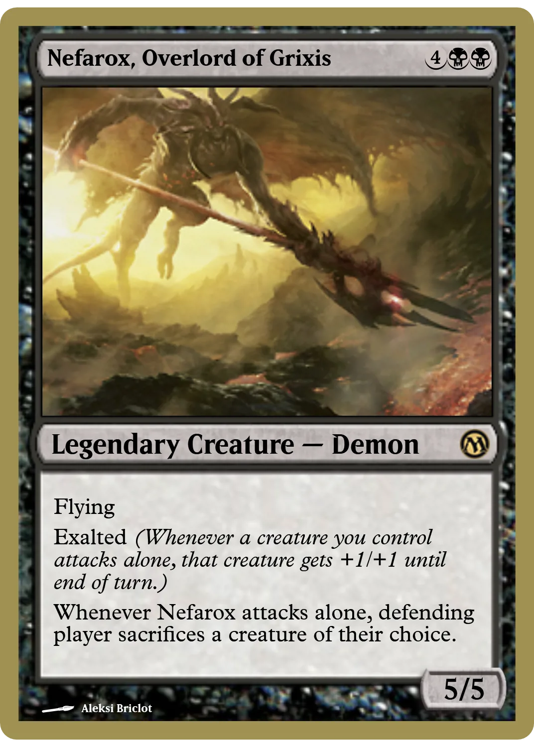 Nefarox, Overlord of Grixis