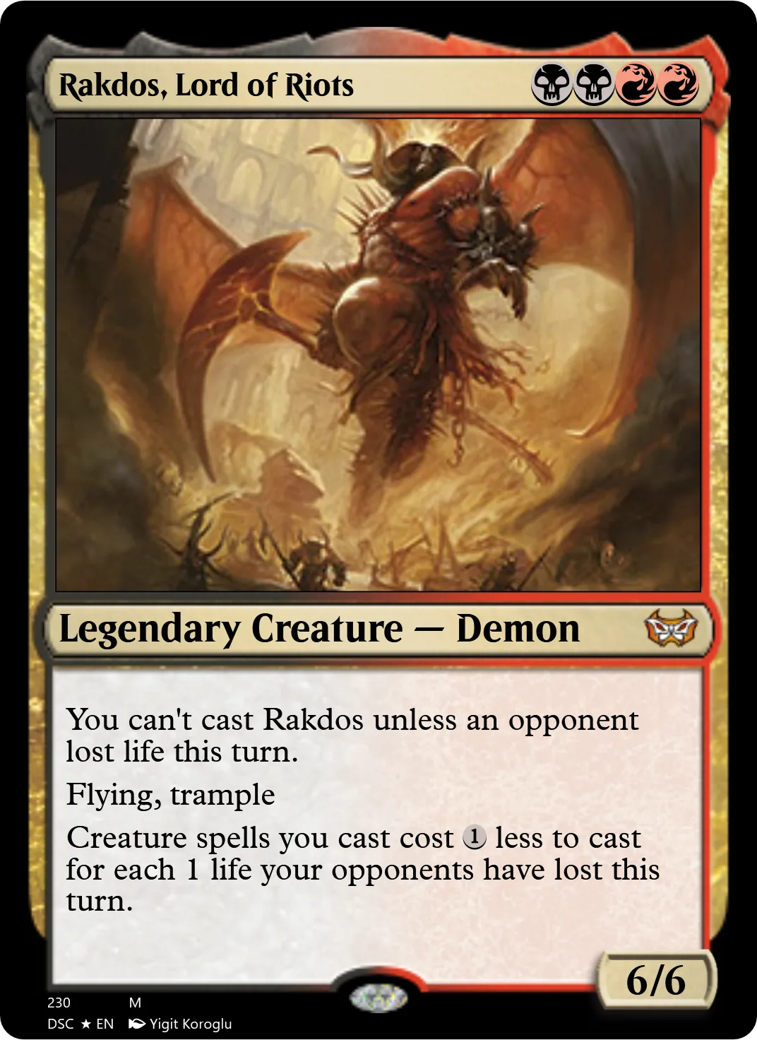 Rakdos, Lord of Riots
