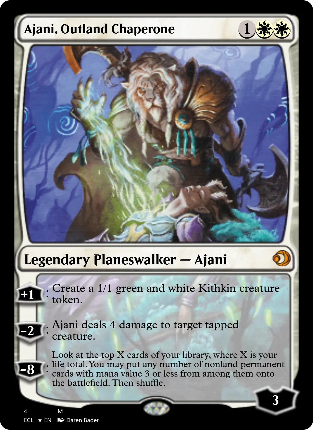 Ajani, Outland Chaperone