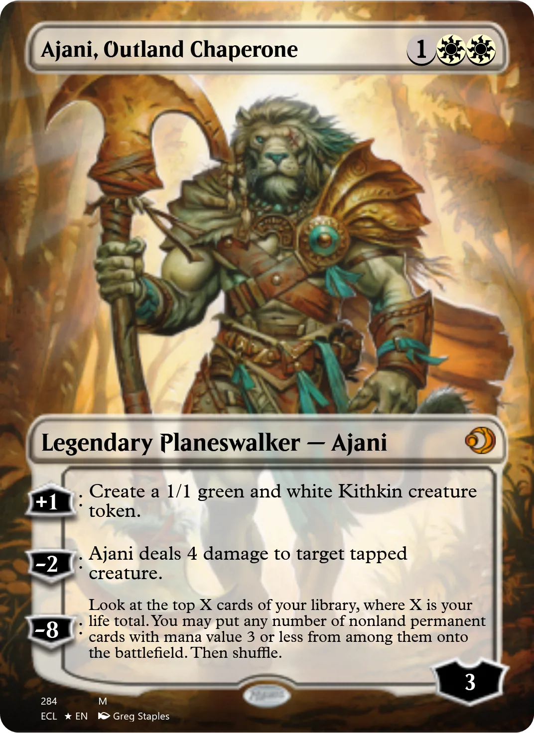 Ajani, Outland Chaperone