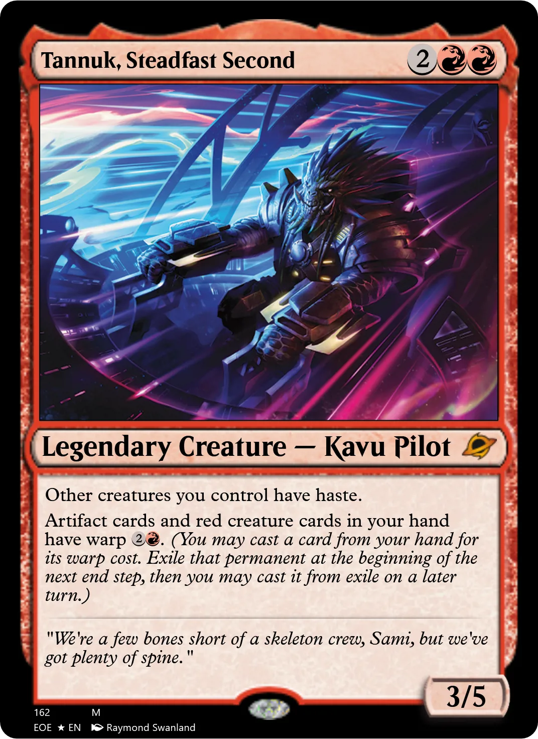 Tannuk, Steadfast Second