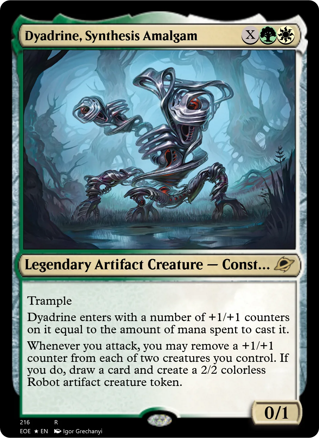 Dyadrine, Synthesis Amalgam