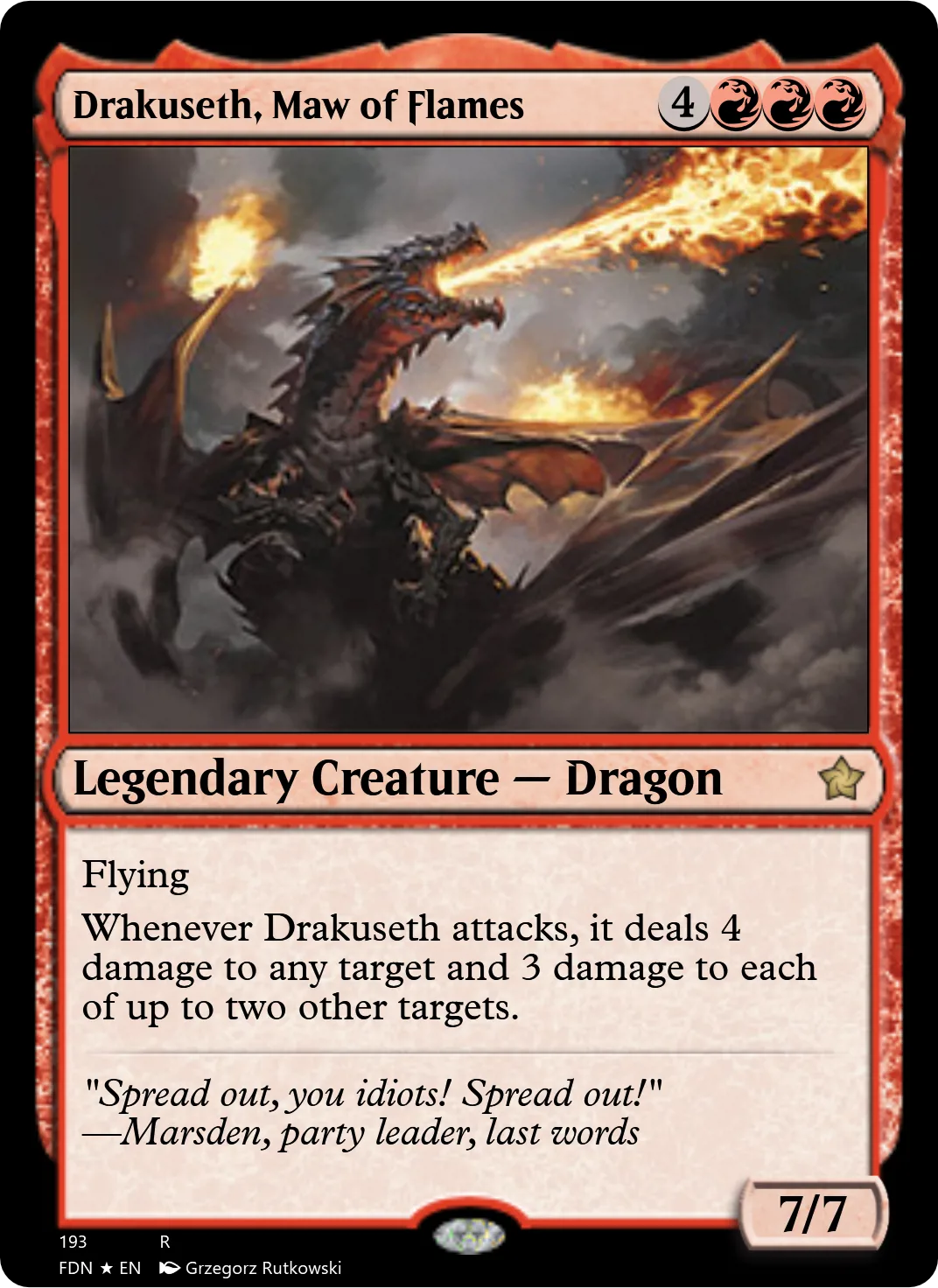 Drakuseth, Maw of Flames