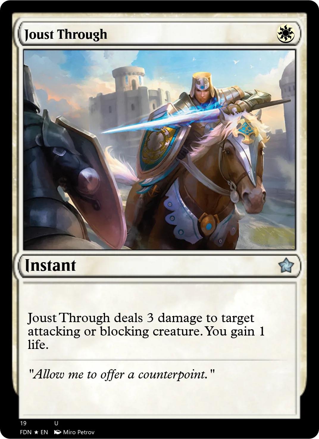 Joust Through