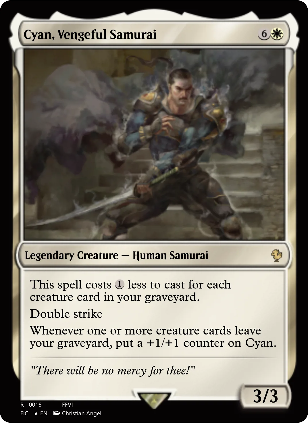 Cyan, Vengeful Samurai