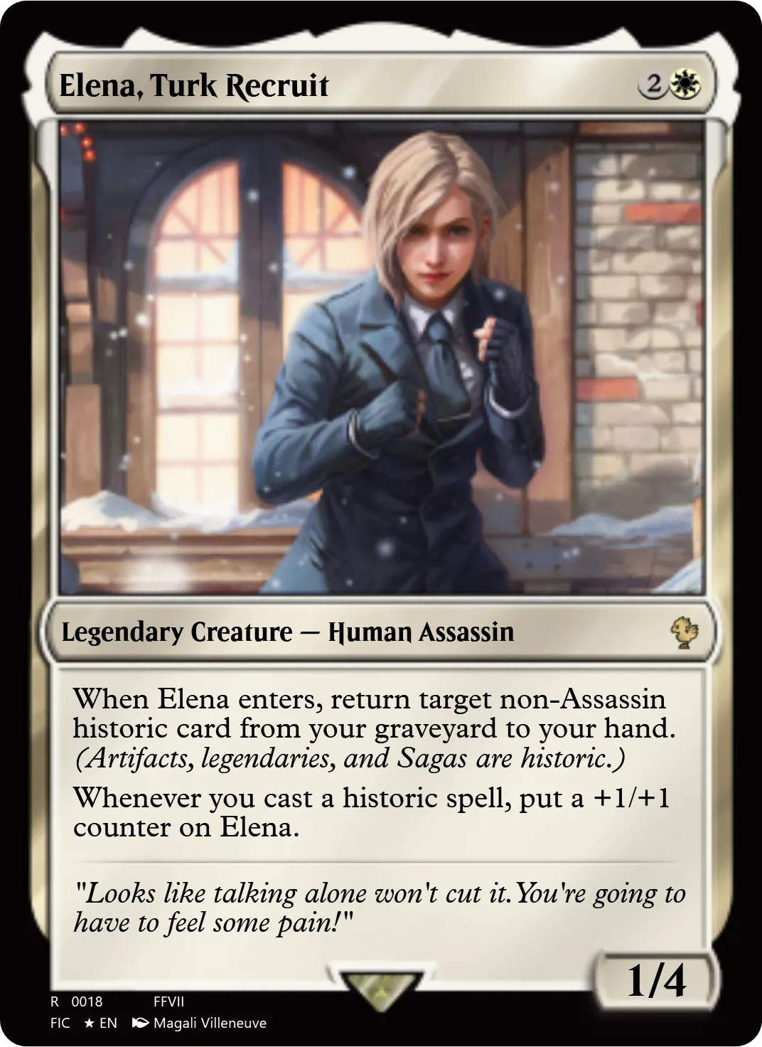 Elena, Turk Recruit