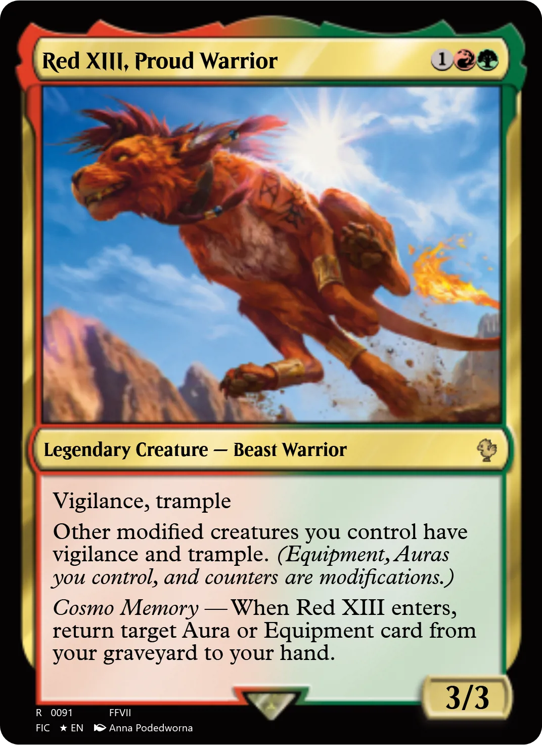 Red XIII, Proud Warrior