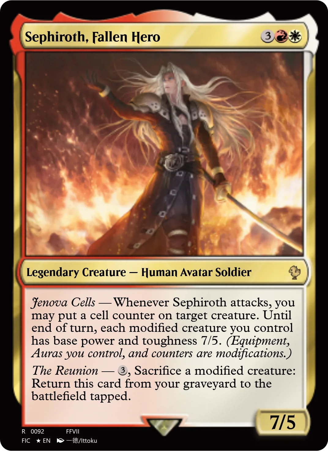 Sephiroth, Fallen Hero