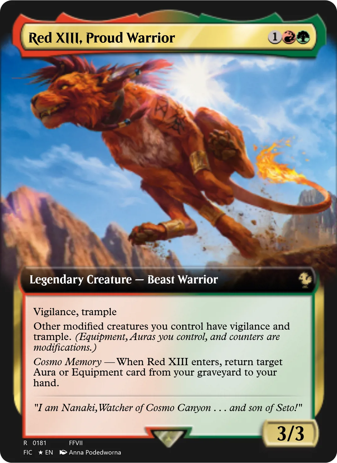 Red XIII, Proud Warrior