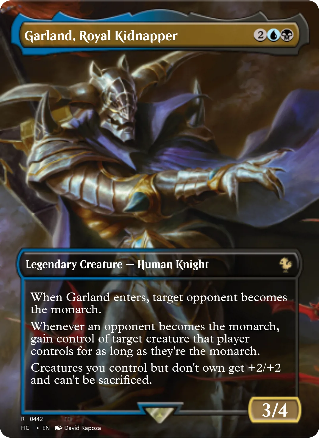 Garland, Royal Kidnapper