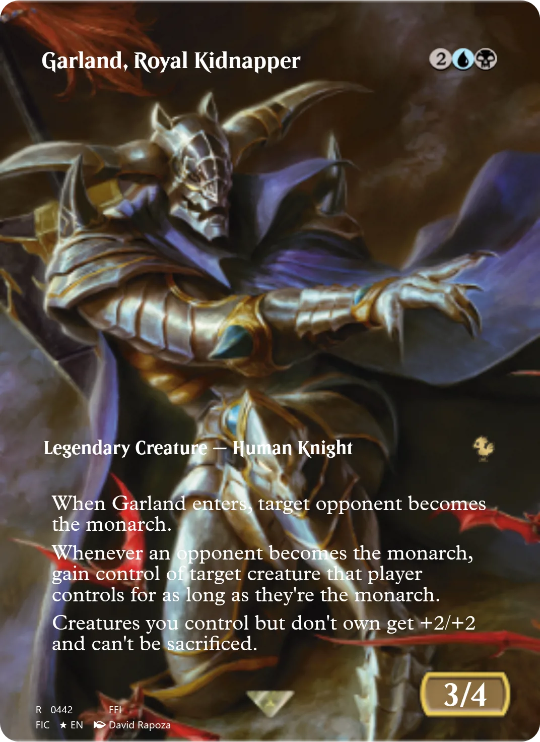 Garland, Royal Kidnapper
