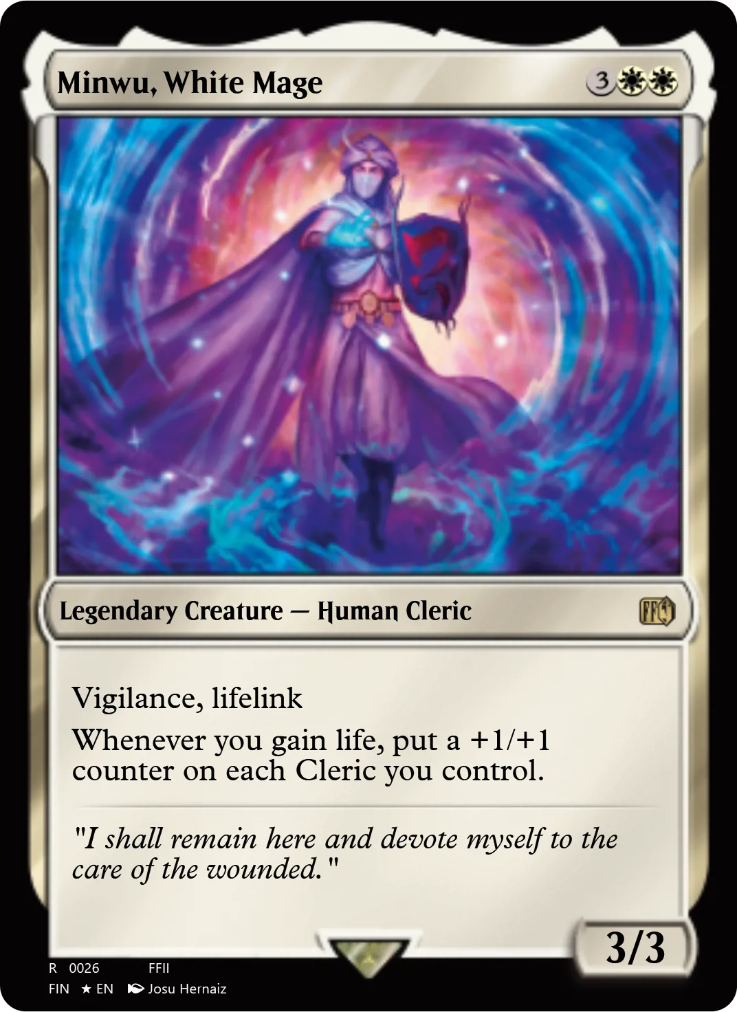Minwu, White Mage