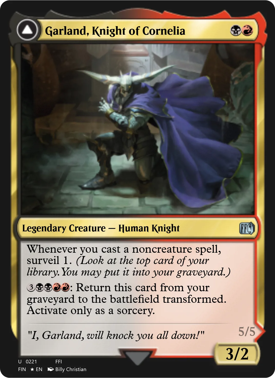 Garland, Knight of Cornelia
