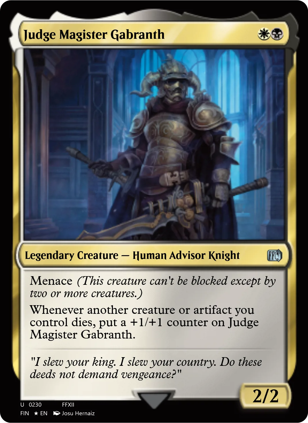 Judge Magister Gabranth