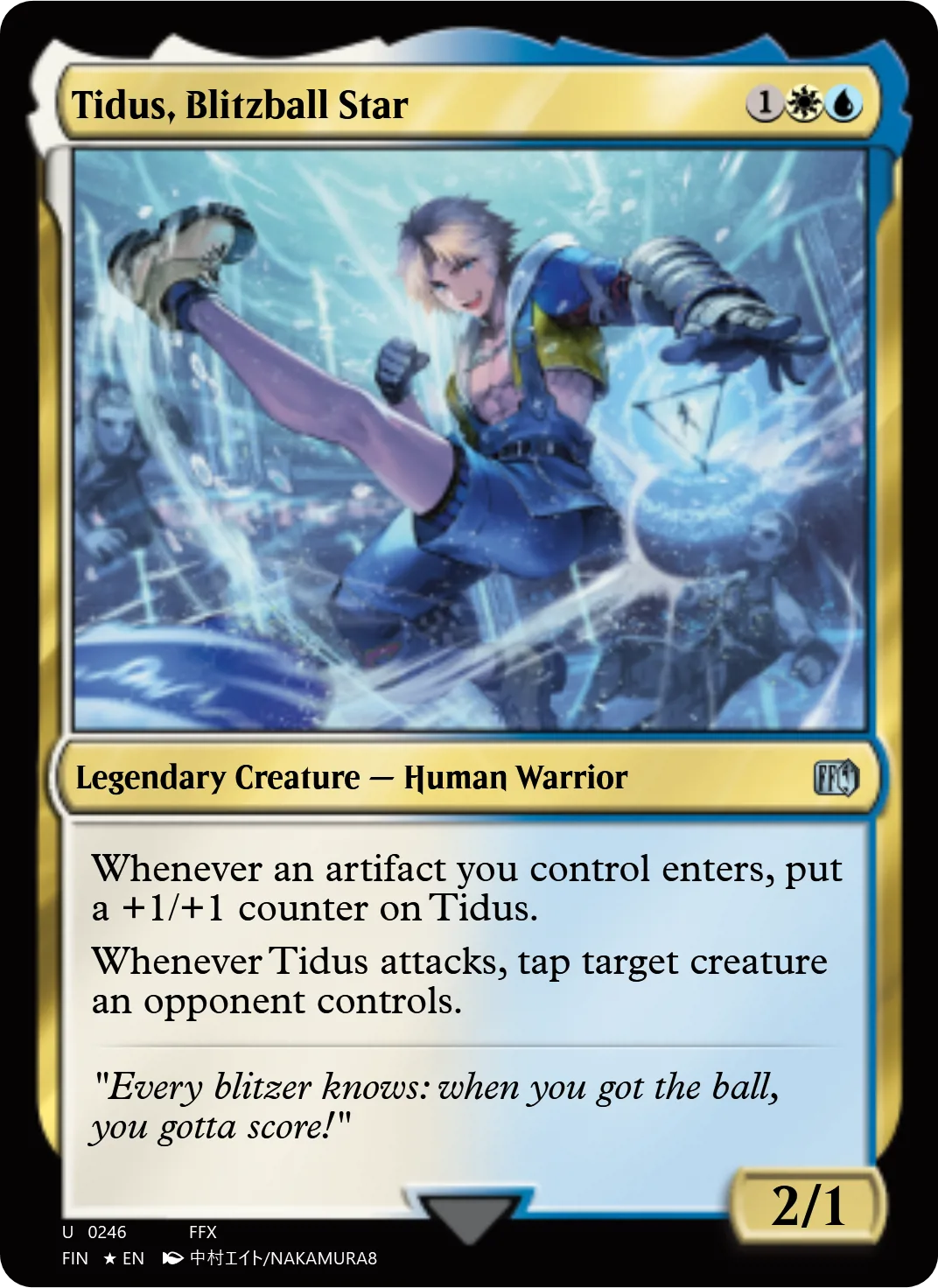 Tidus, Blitzball Star