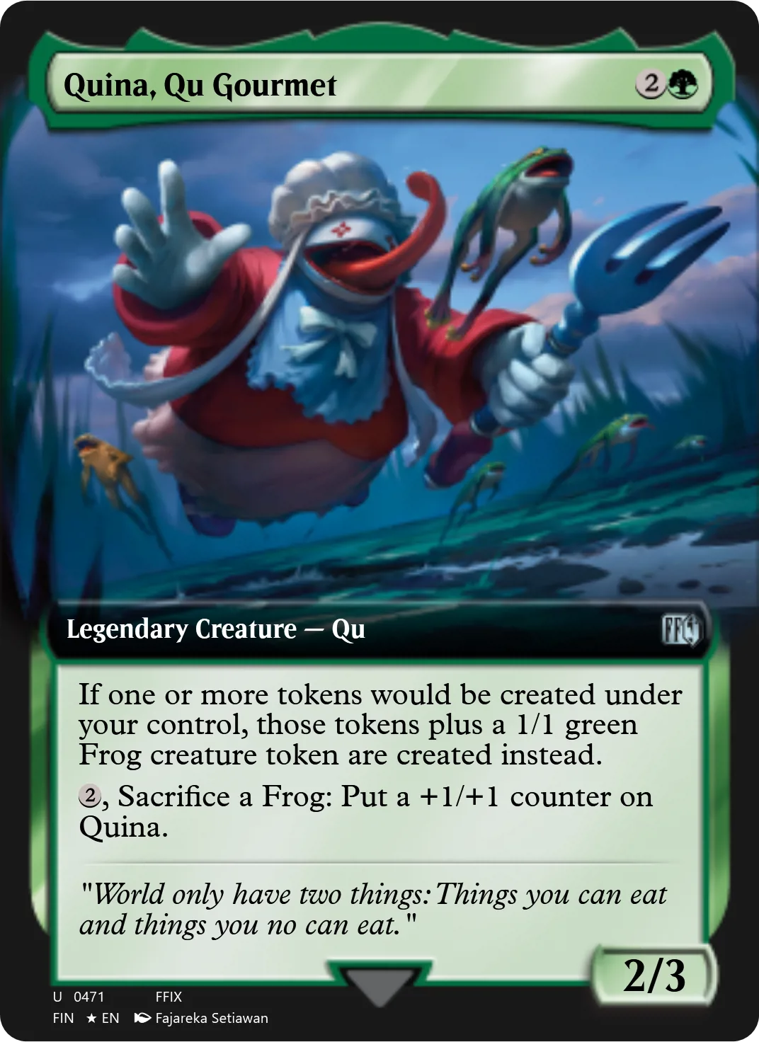 Quina, Qu Gourmet